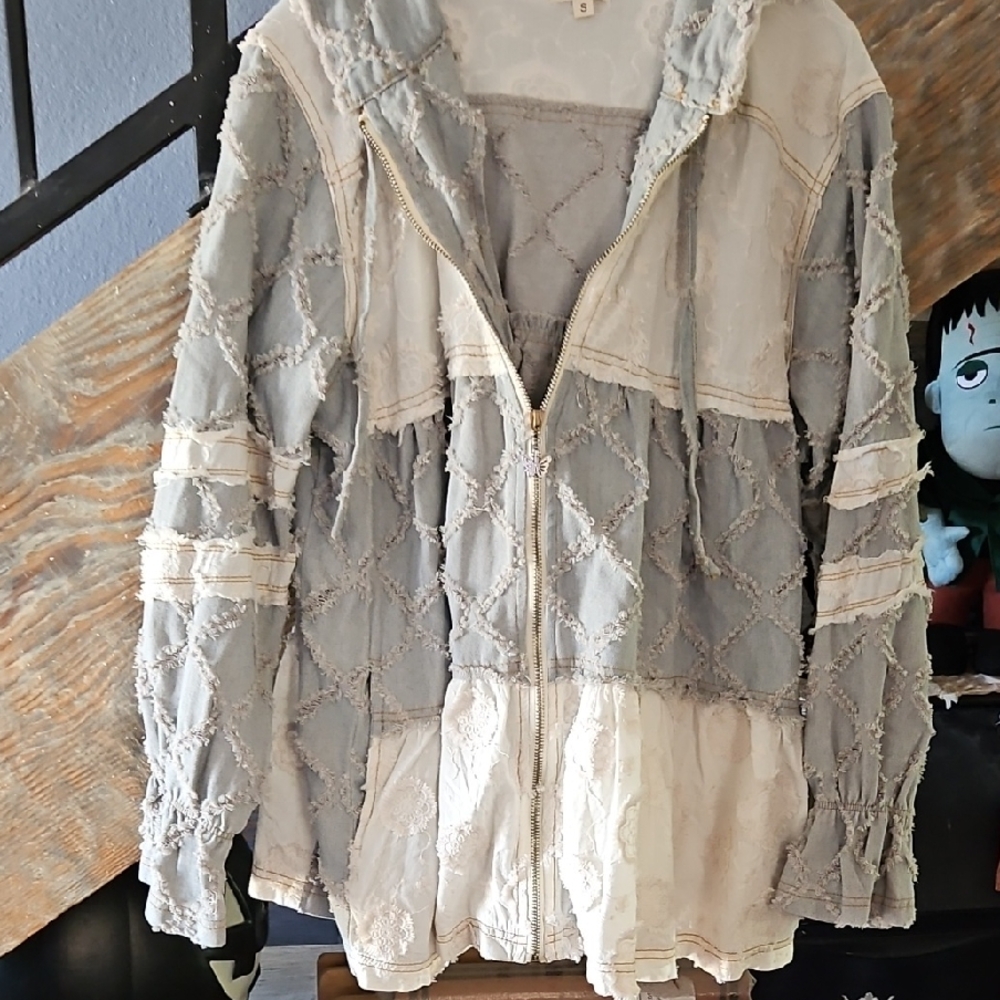 Patchwork Hooded Jacket POL